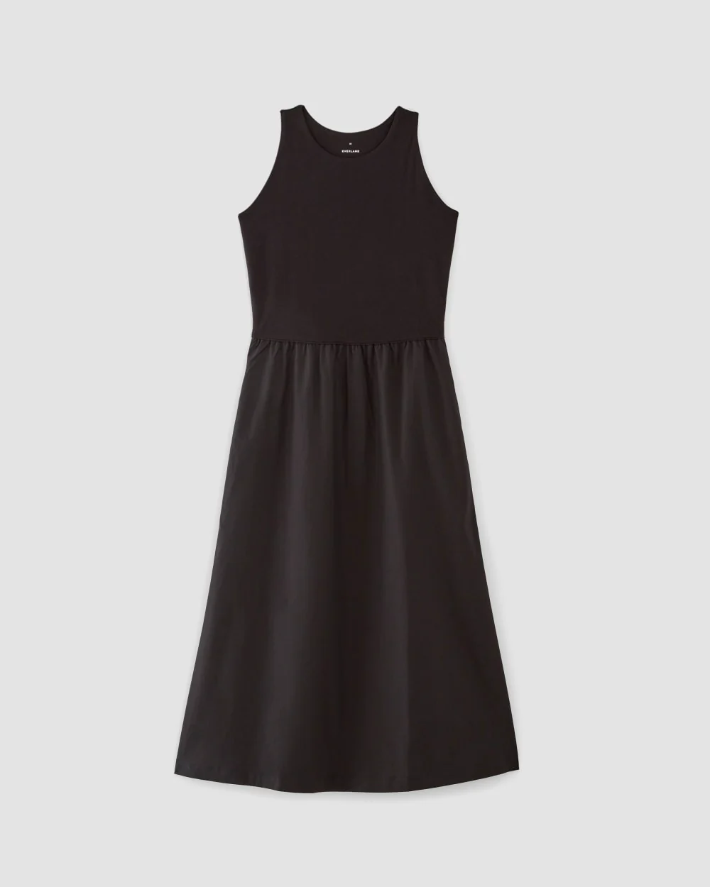 The Supima® High-Neck Riviera Dress | Black