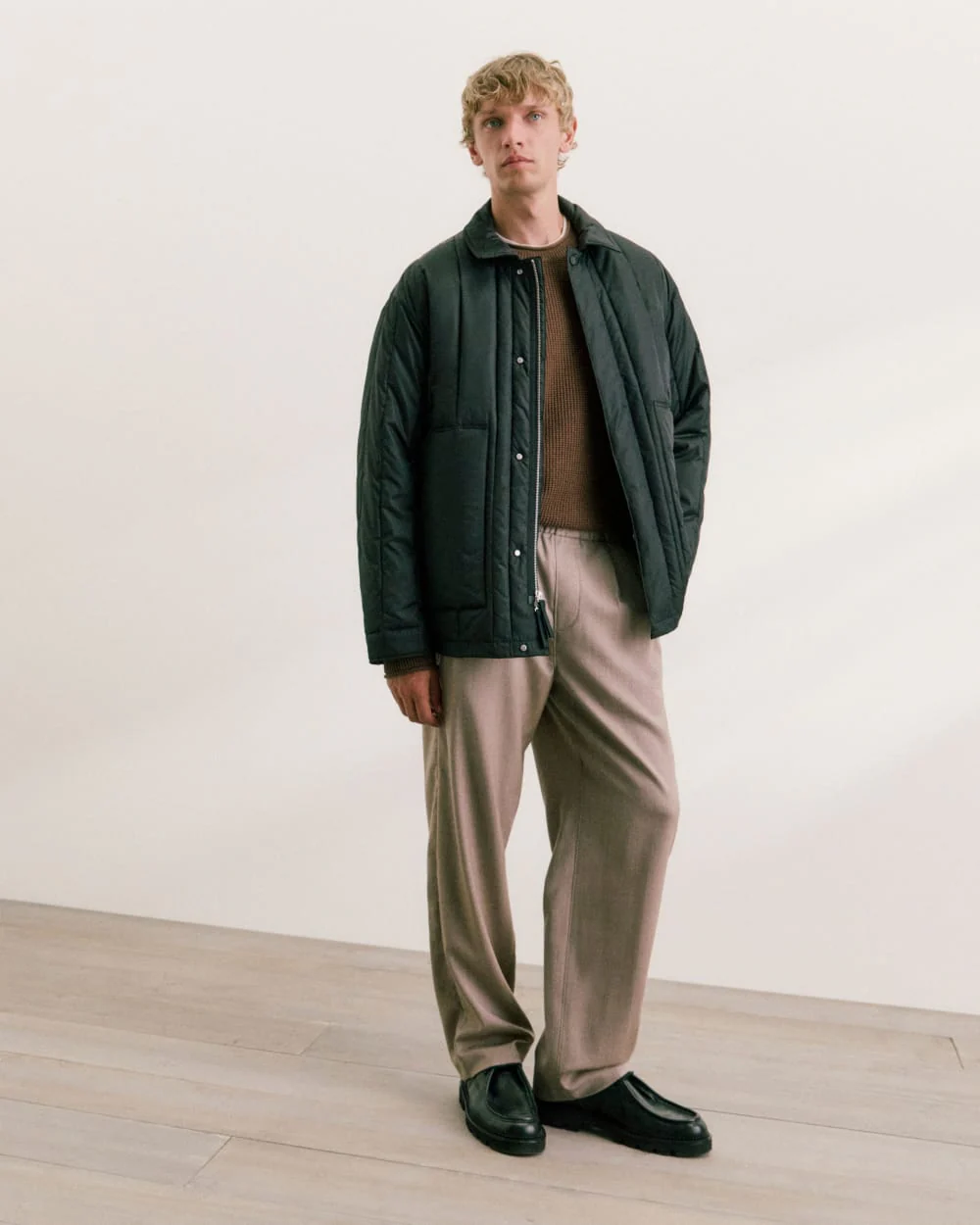 ReNew Vertical-Quilted Jacket | Black