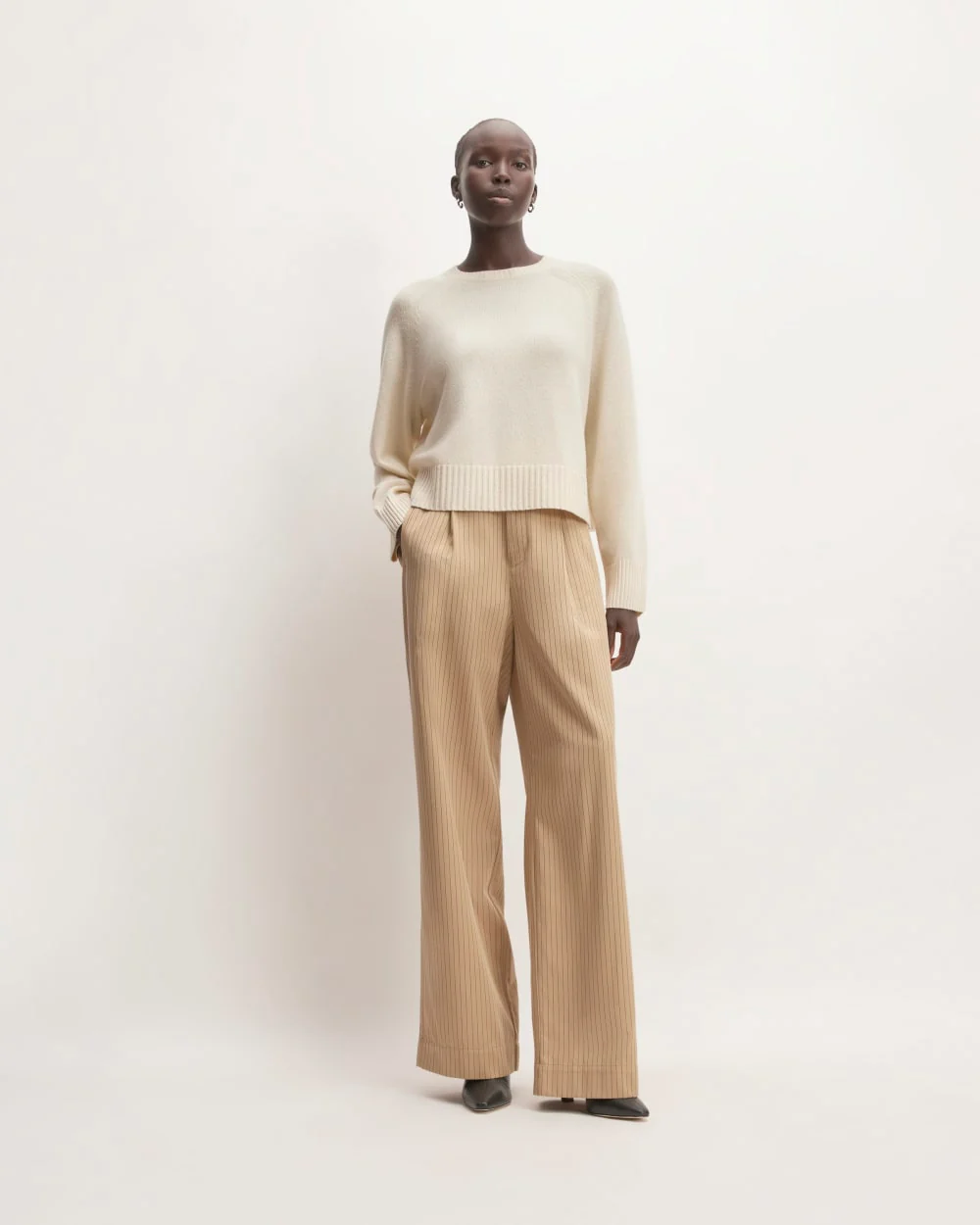 The Boxy Crew in Cashmere | Bone