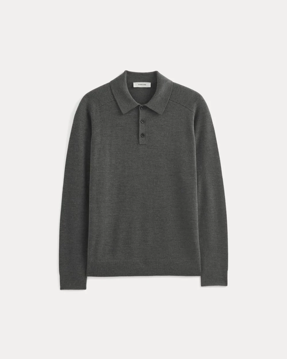 Ultrasoft Polo Sweater | Heather Mid Charcoal