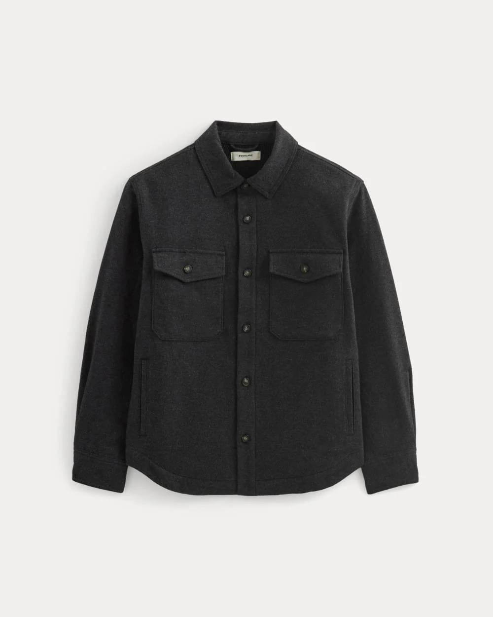 Heavyweight Waffle Twill Overshirt | Heather Charcoal