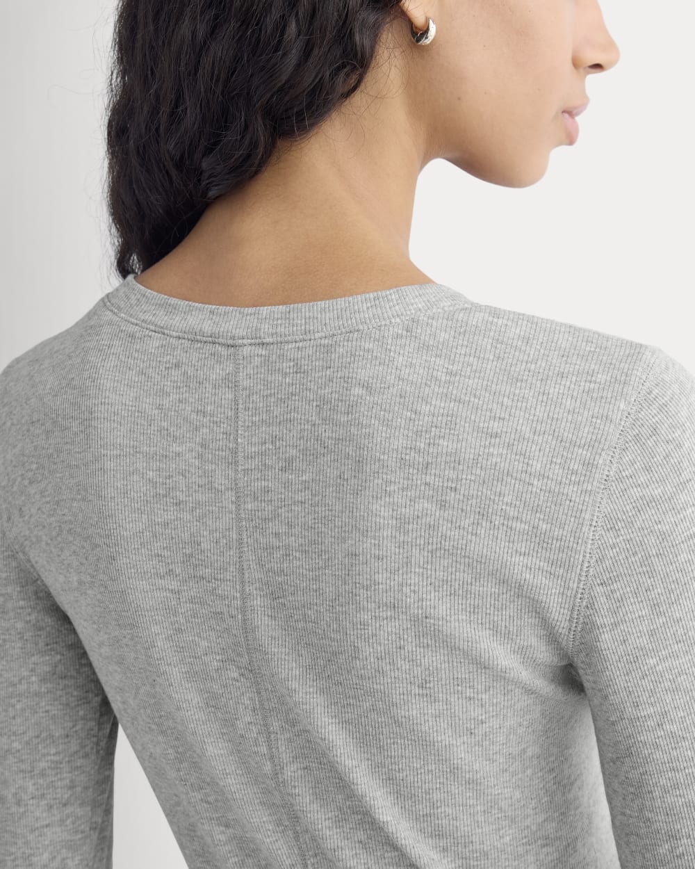 The Luxe Rib Henley | Classic Heather Grey