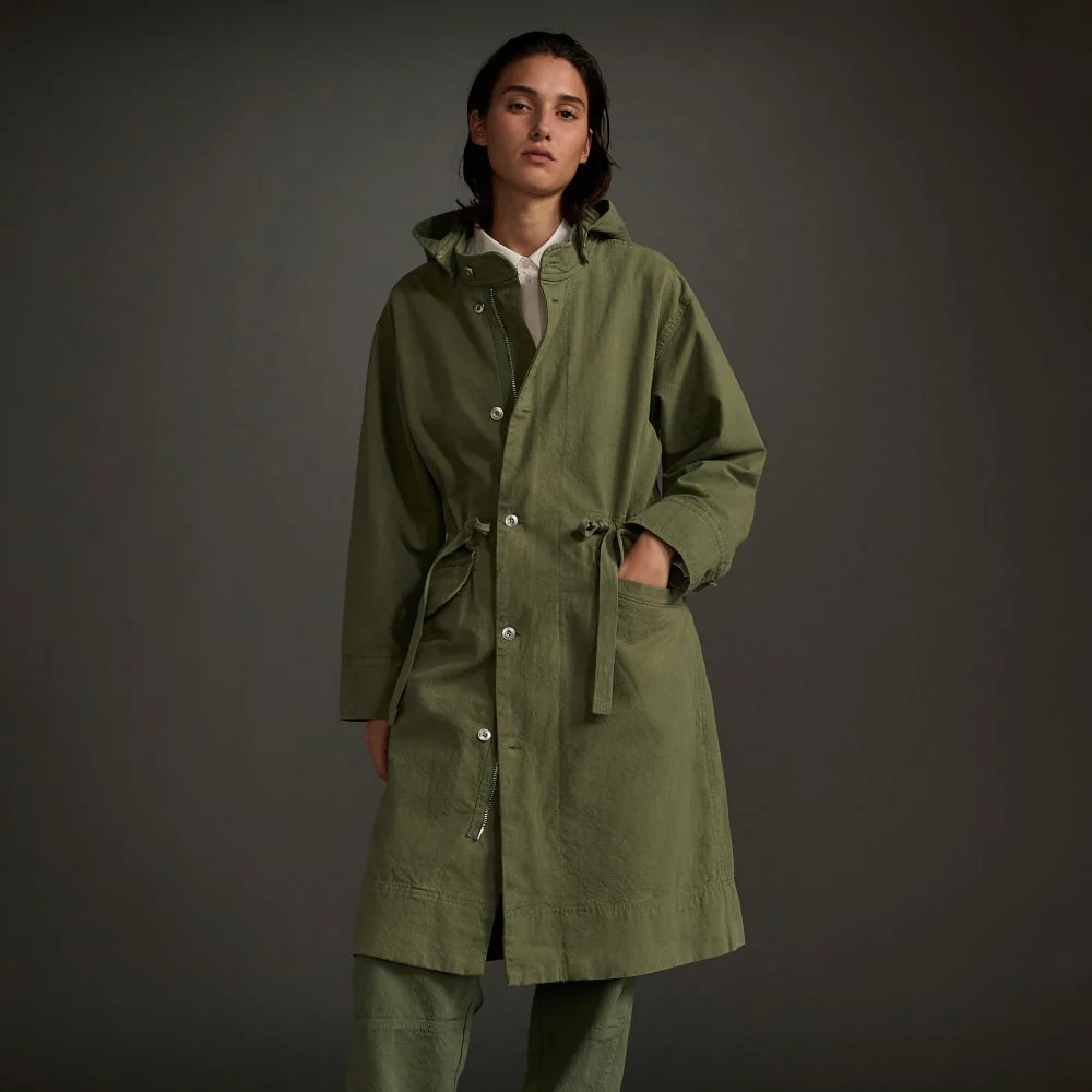 The Canvas Organic Cotton Parka | Forest Green