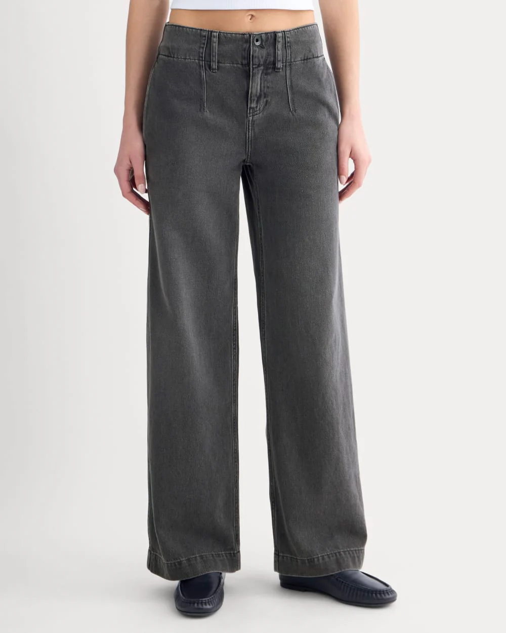 The Mid-Rise Trouser Jean | Black
