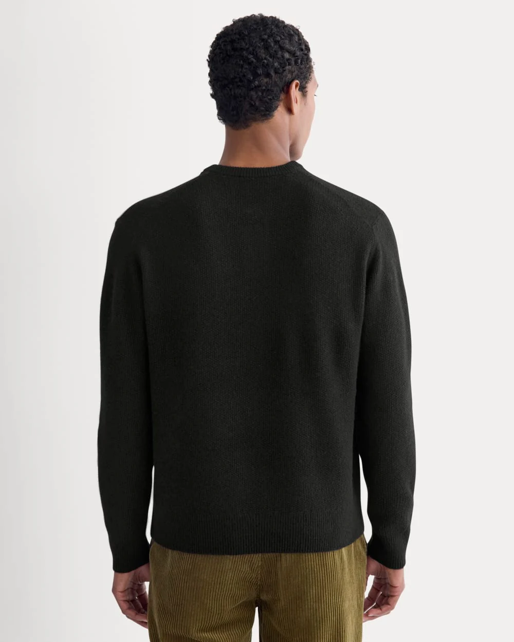 Henley in Wool Cashmere |  Black