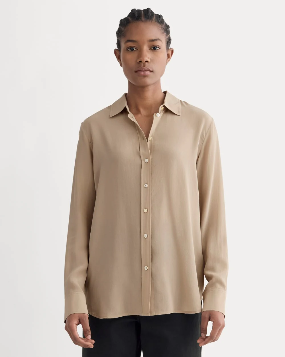 The Must-Have Shirt in Washable Silk | Burnt Sugar