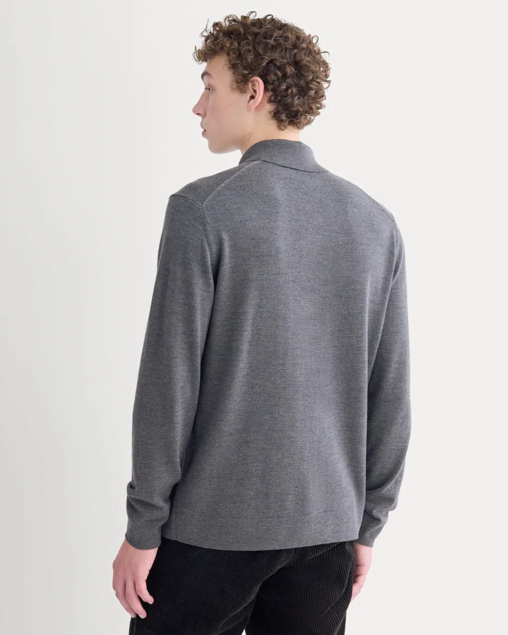 Ultrasoft Button-Down Sweater | Heather Mid Charcoal