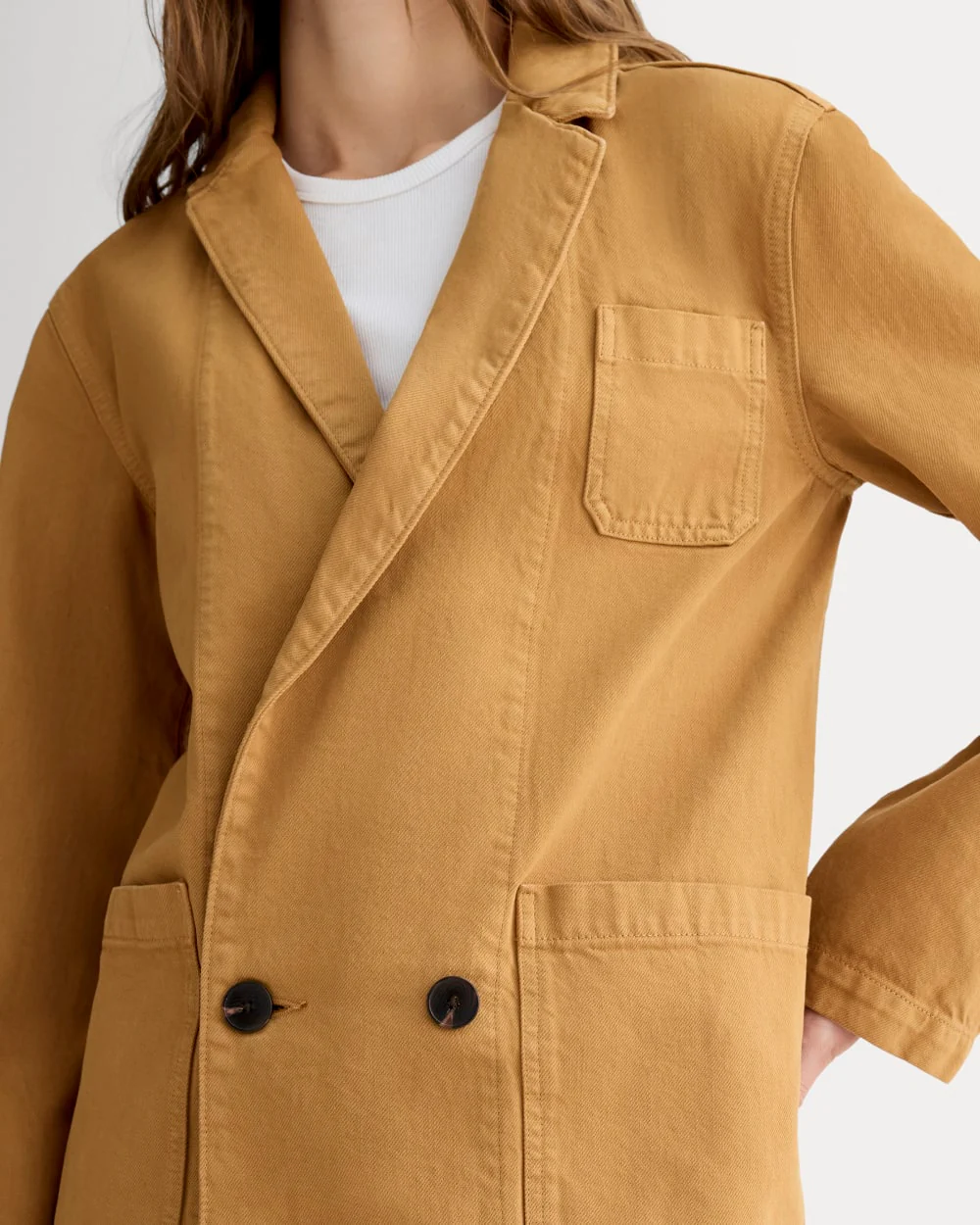 The Denim Chore Blazer | Garment-Dyed Neutral