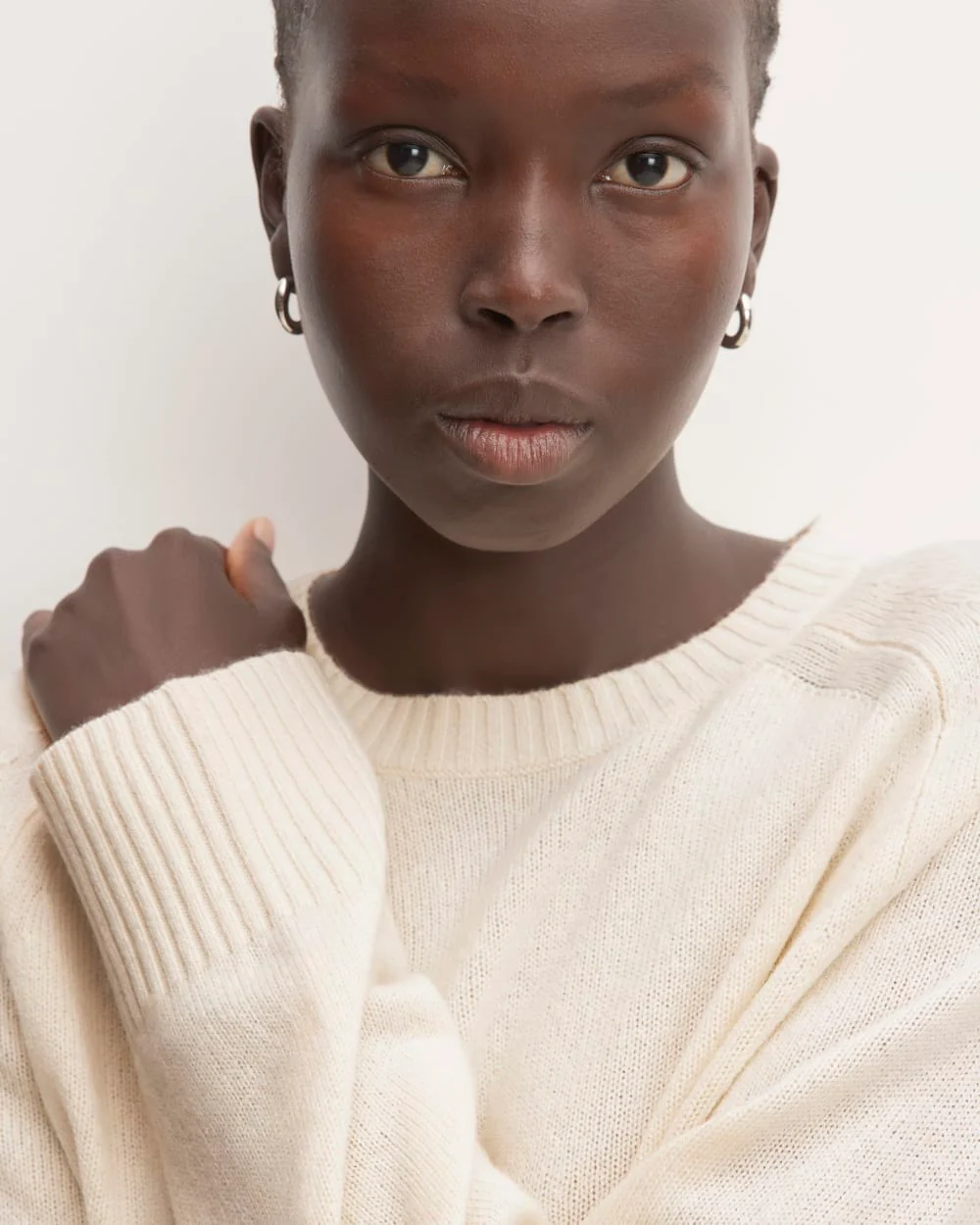 The Boxy Crew in Cashmere | Bone