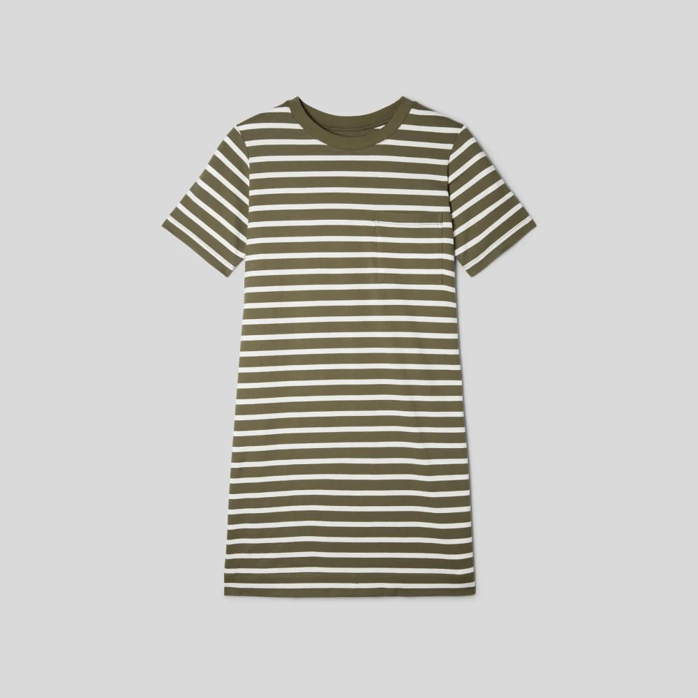 The Organic Cotton Weekend Tee Dress | Kalamata / Canvas Tan
