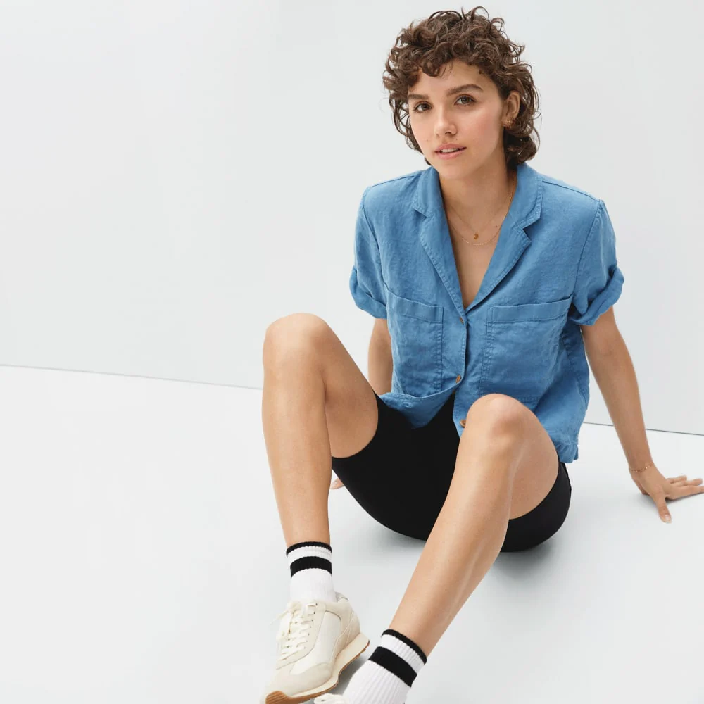 The Linen Workwear Shirt | Aegean