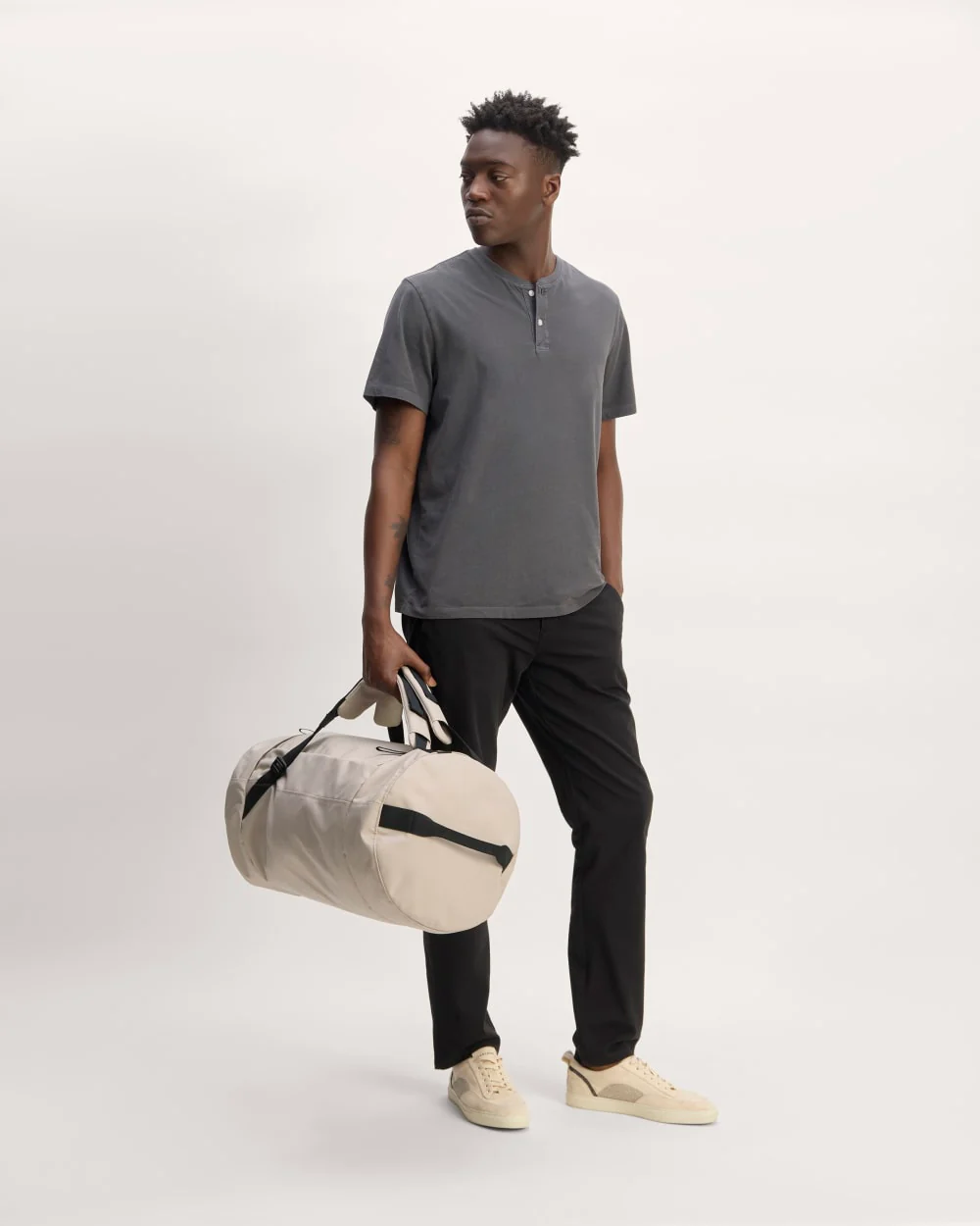 The ReNew Transit 4-Way Duffle | Warm Quartz