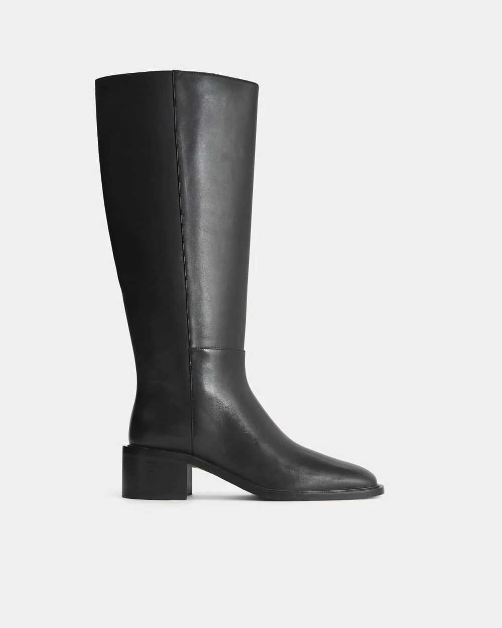 Leather Knee-High City Boot |  Black
