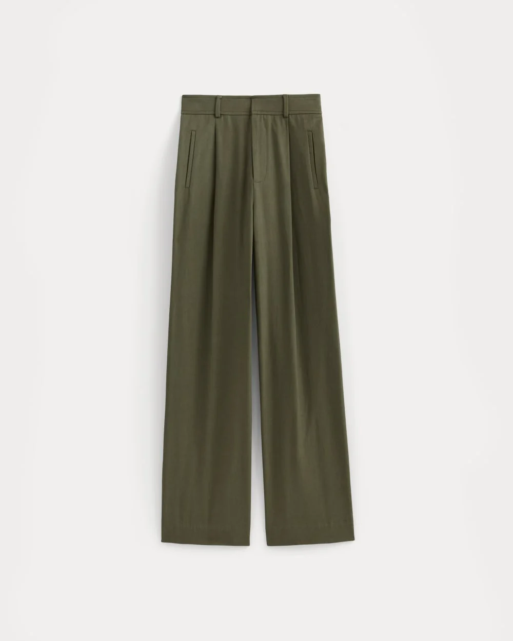 The Draper Pleated Pant in Buttersmooth | Kalamata | 32 Inseam