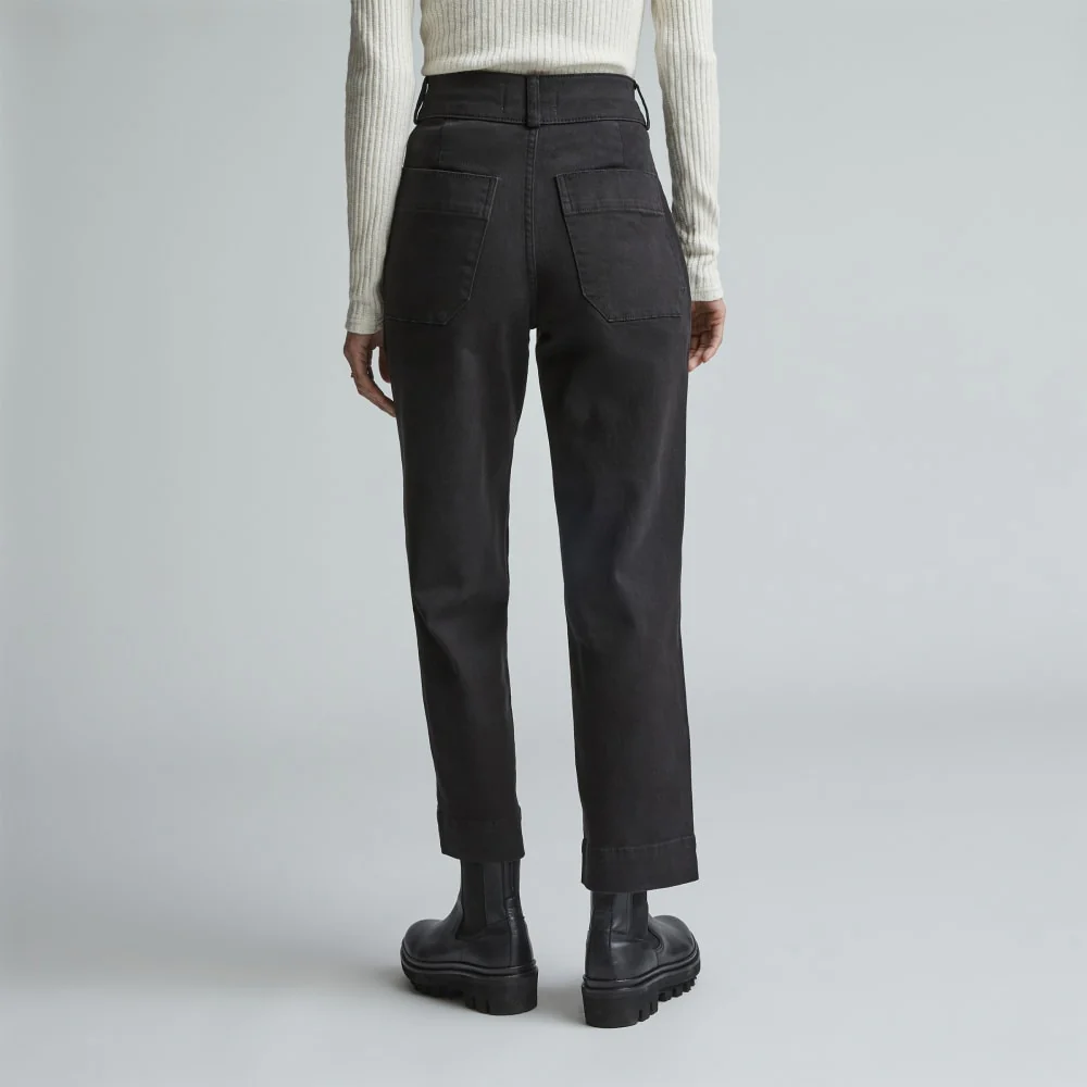 The Organic Straight-Leg Pant | Black