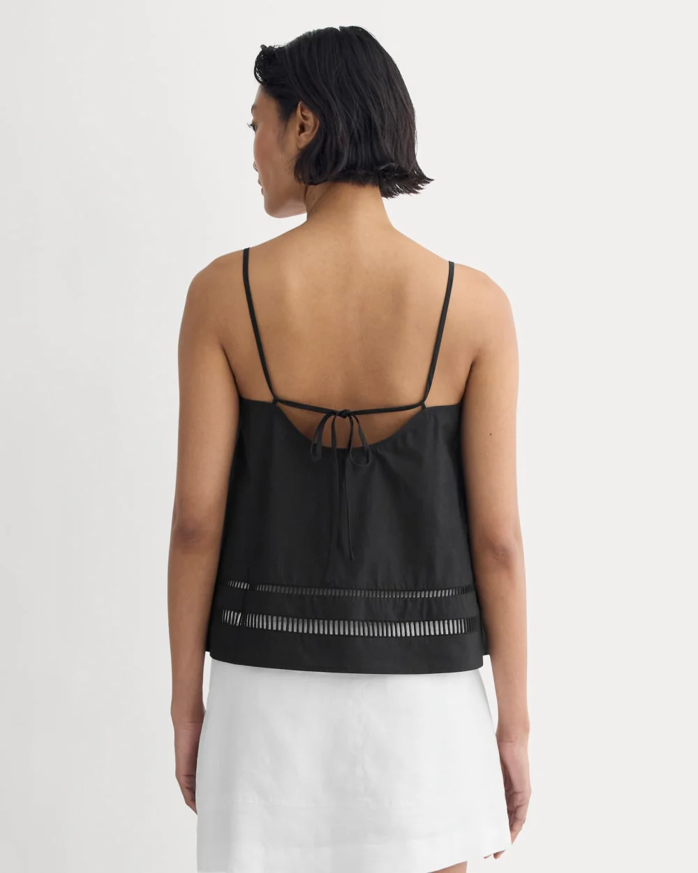 The Lace Trim Tank | Black