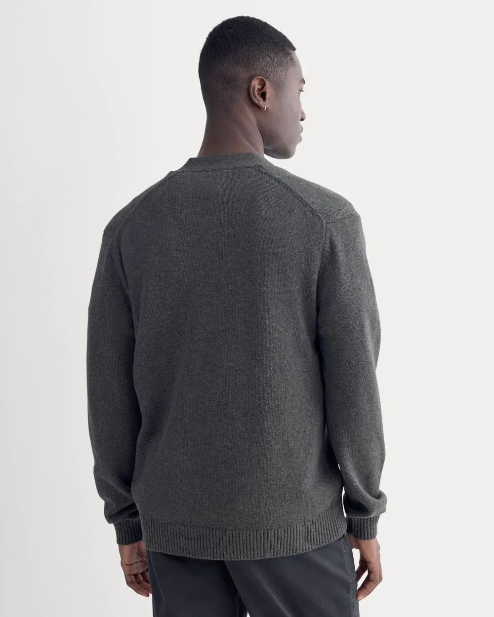 The Classic Cardigan in Everyday Cotton | Heathered Soot