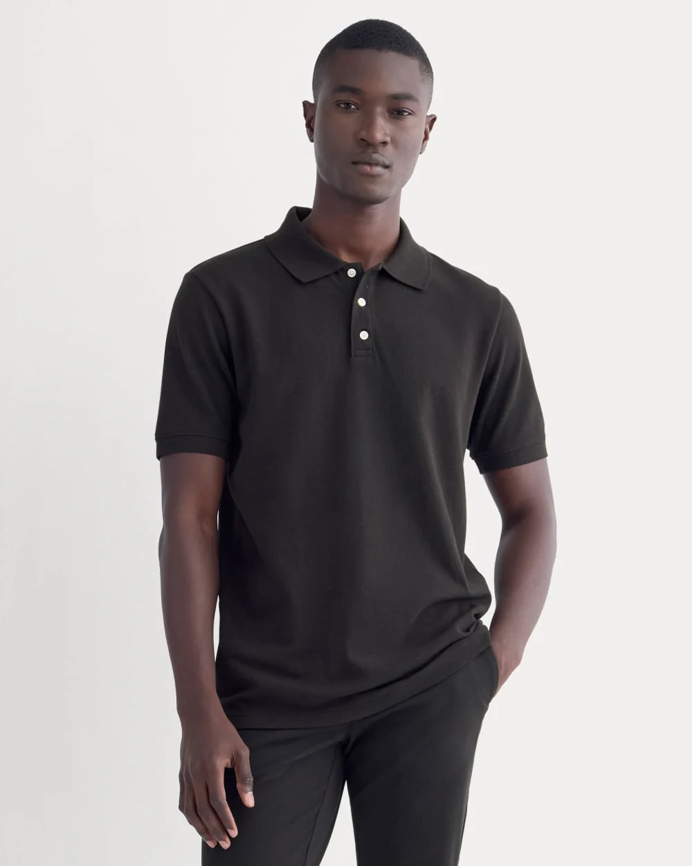The Pique Polo | Black