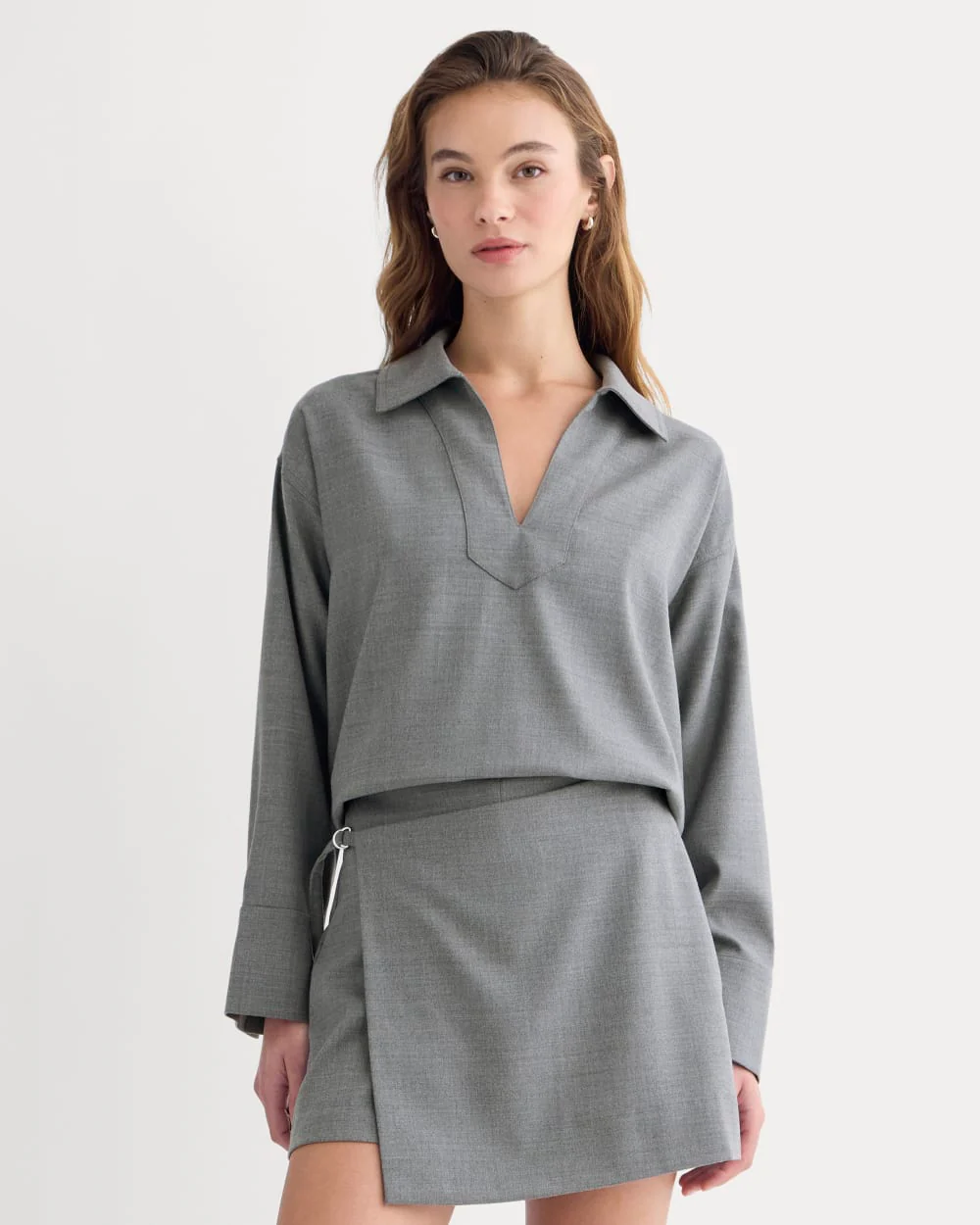 Overshirt in Tailor Twill | Heather Graphite