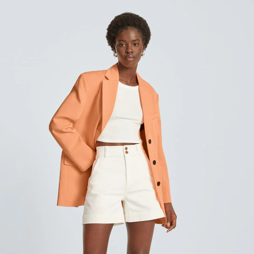 The ’80s Blazer | Orange Chiffon