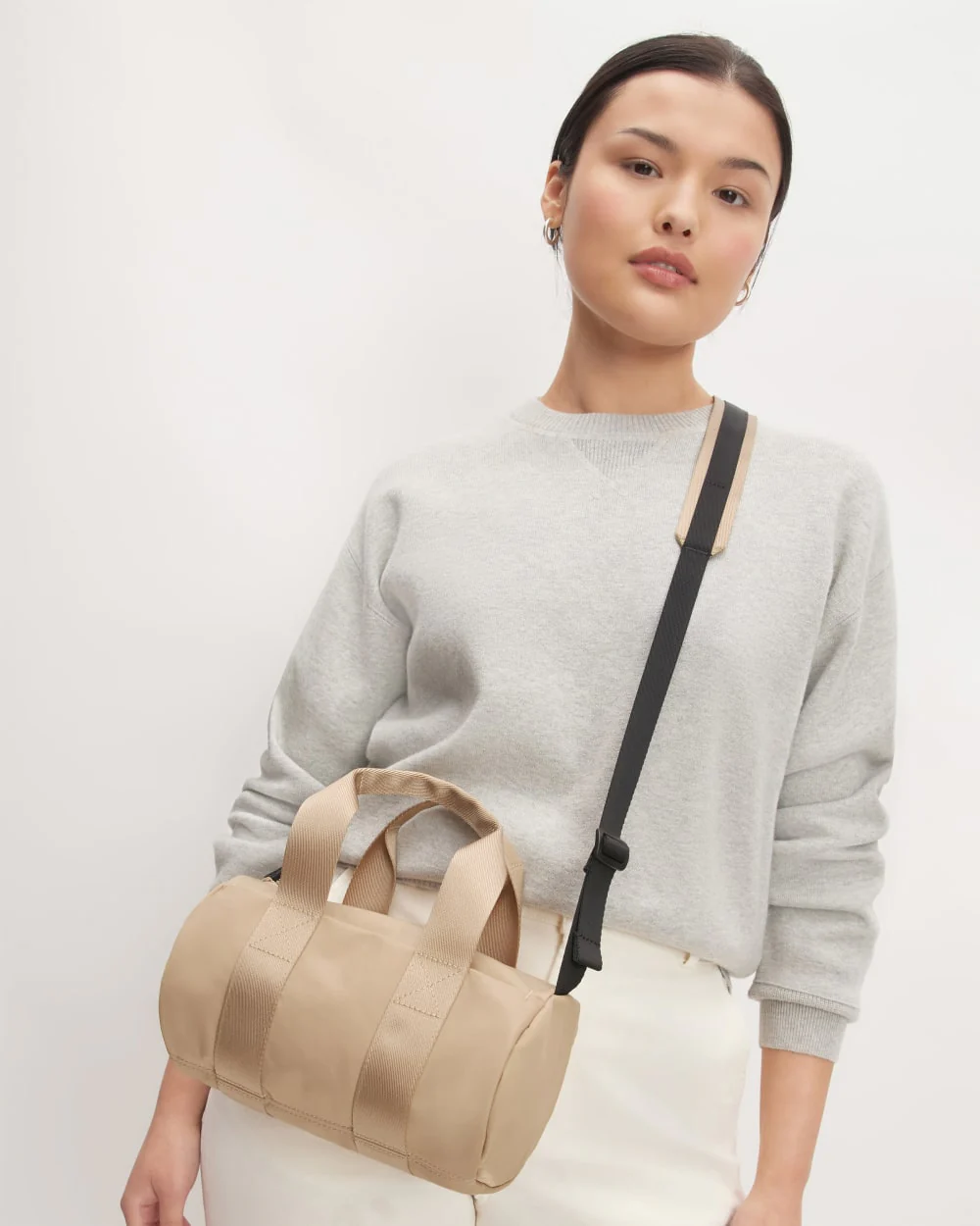 The Recycled Nylon Crossbody | Khaki