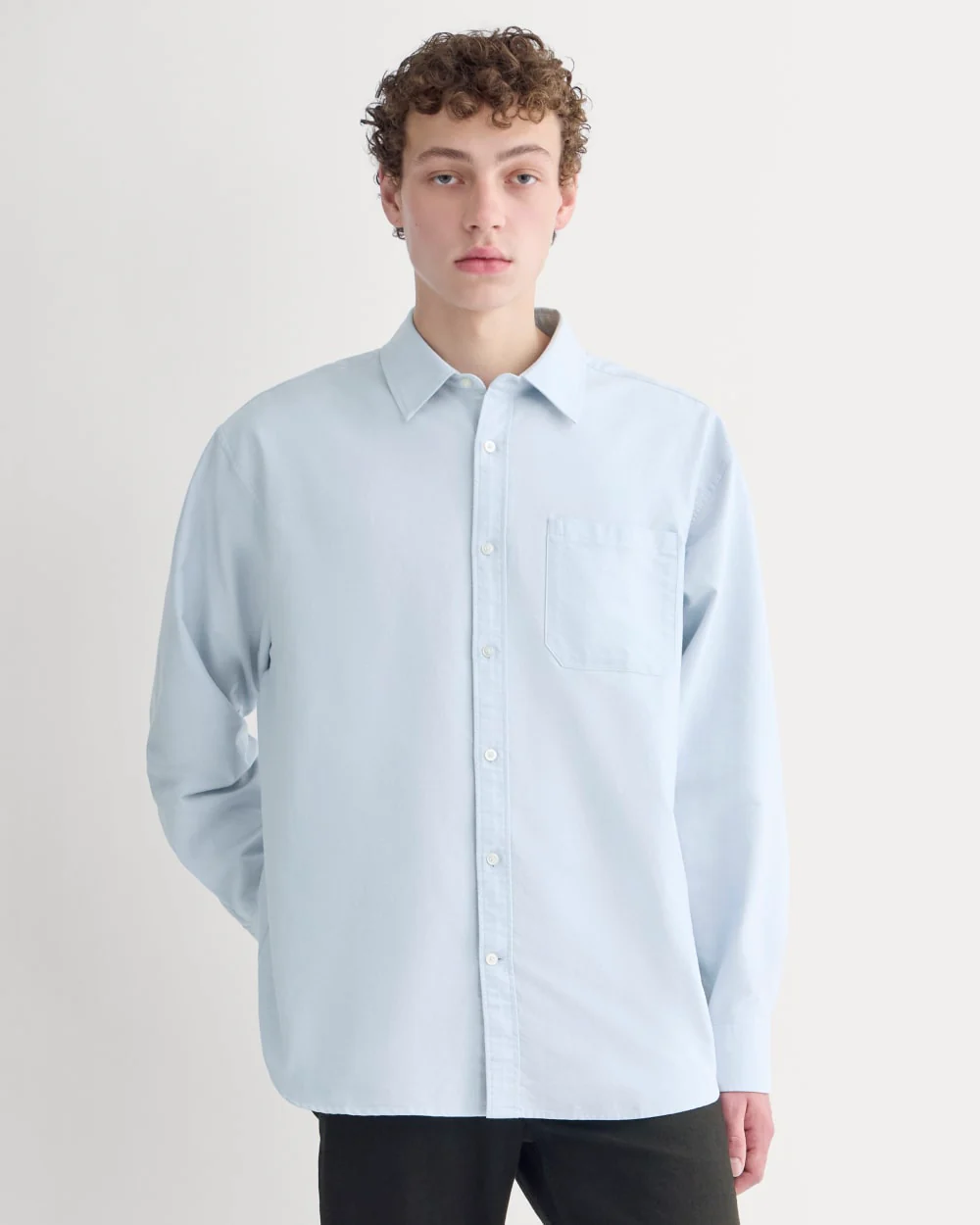 Oversized Oxford Shirt | Light Blue