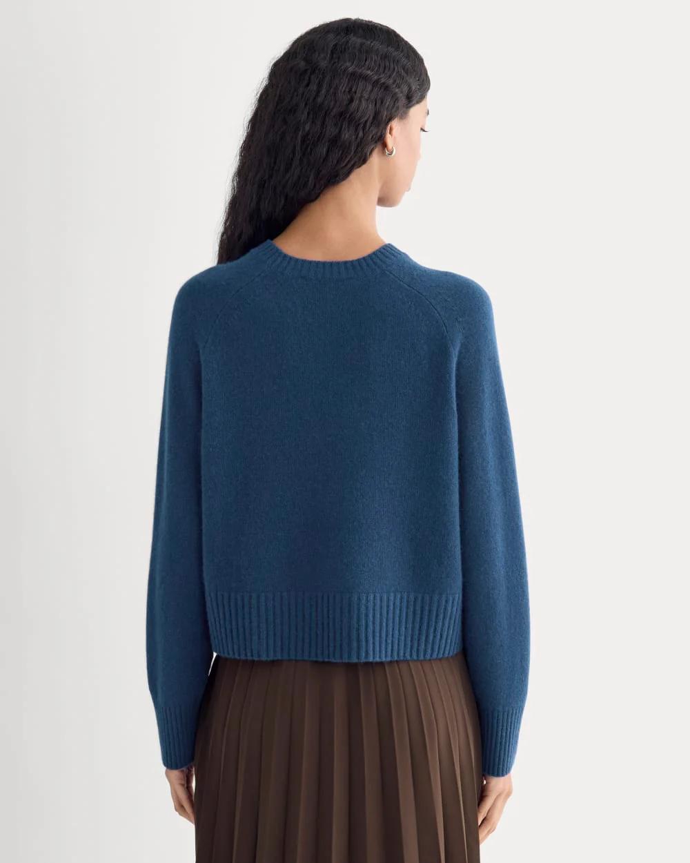 The Boxy Crew in Cashmere | Deep Lazuli Blue
