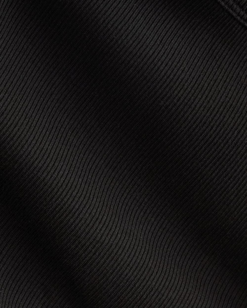 The Luxe Rib Scoop-Neck Tee | Black