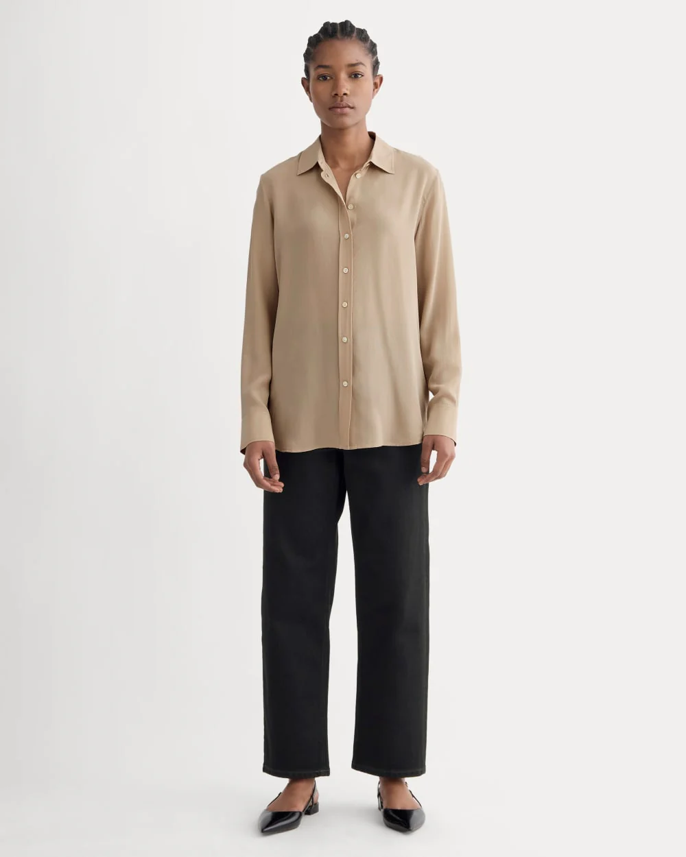 The Must-Have Shirt in Washable Silk | Burnt Sugar