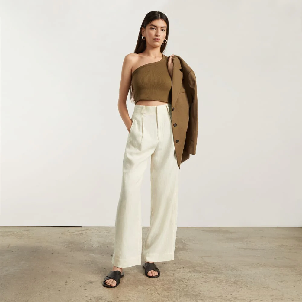 The Linen Way-High® Drape Pant  | Canvas