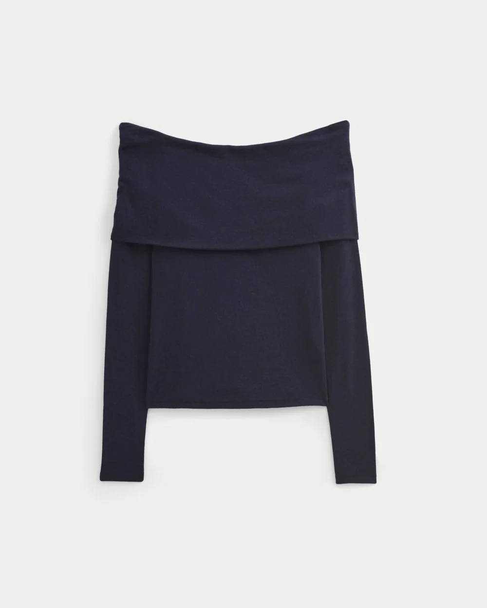 The Off-the-Shoulder Top in Butterluxe | Deep Navy