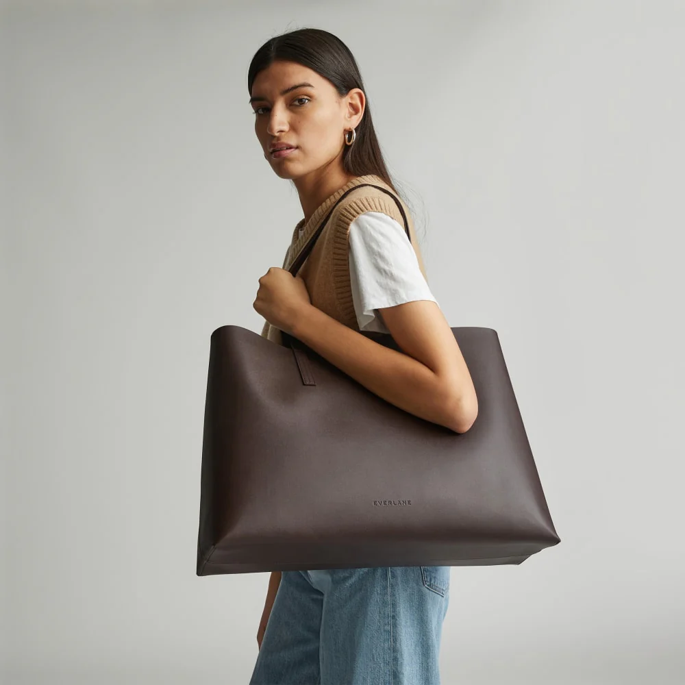 The New Day Market Tote | Chocolate