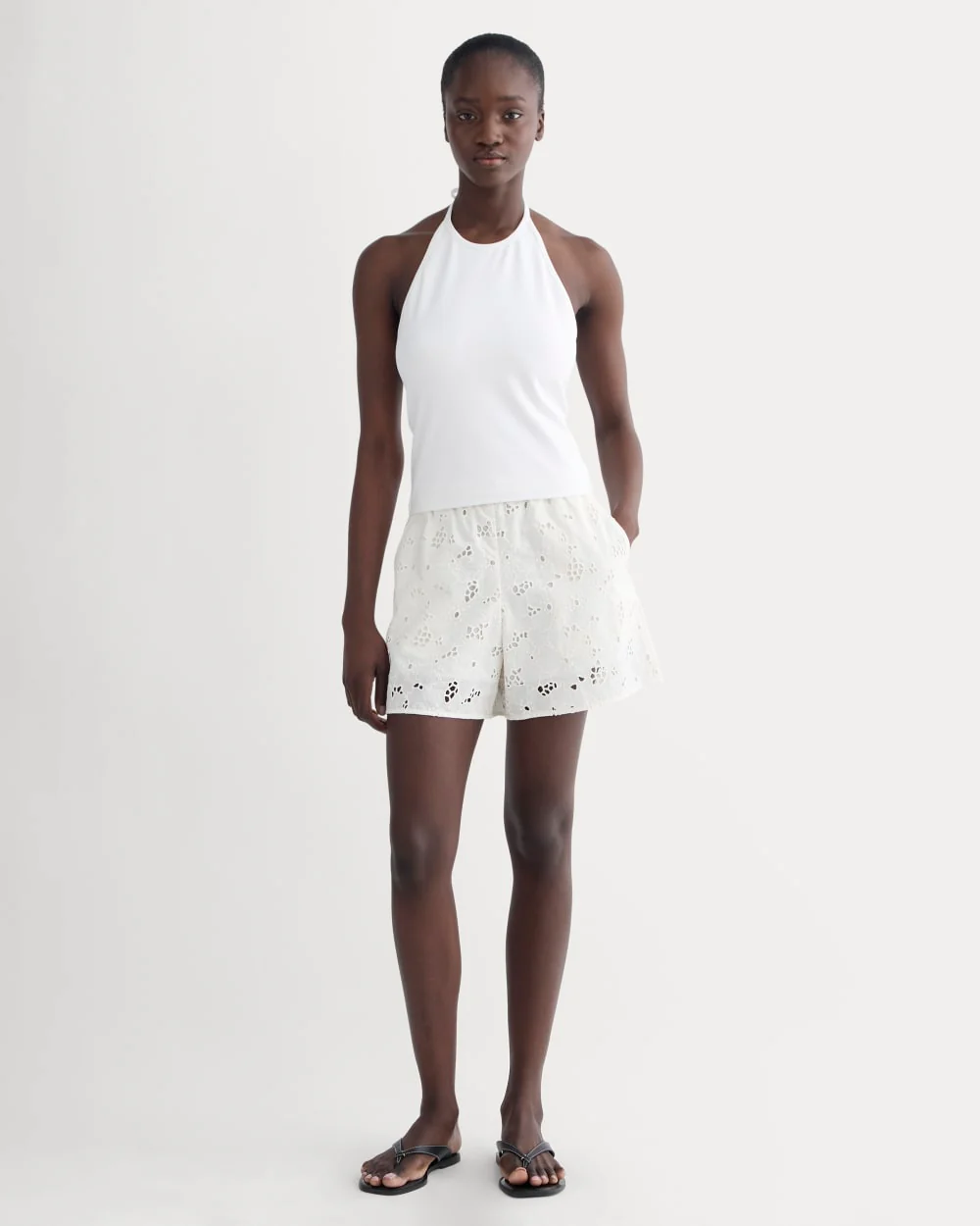 The Eyelet Pull-On Short | Bone