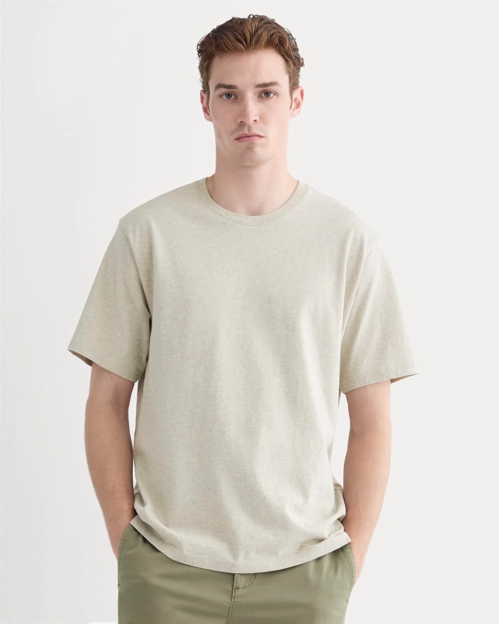 Relaxed Classic Tee | Heathered Oatmeal