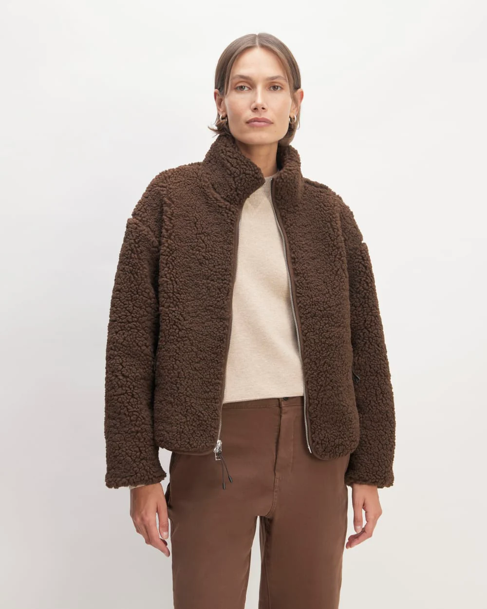 The ReNew Fleece Full Zip | Earth Brown