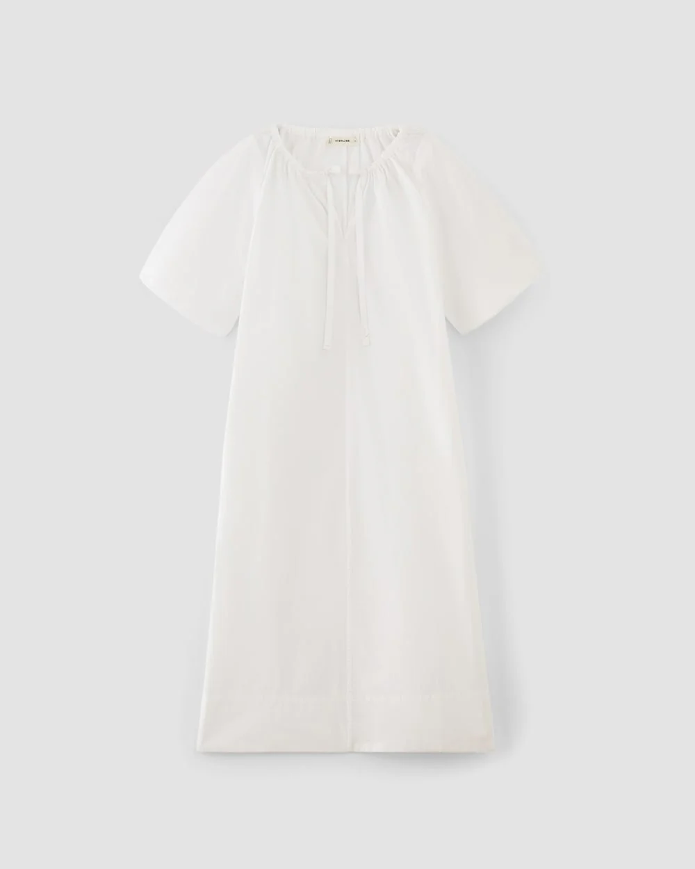 The Supima® Puff-Sleeve Dress | White