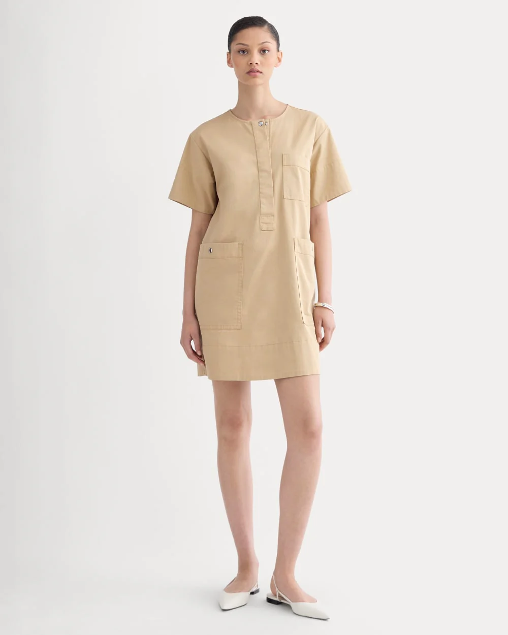 The Safari Mini Dress | Classic Khaki