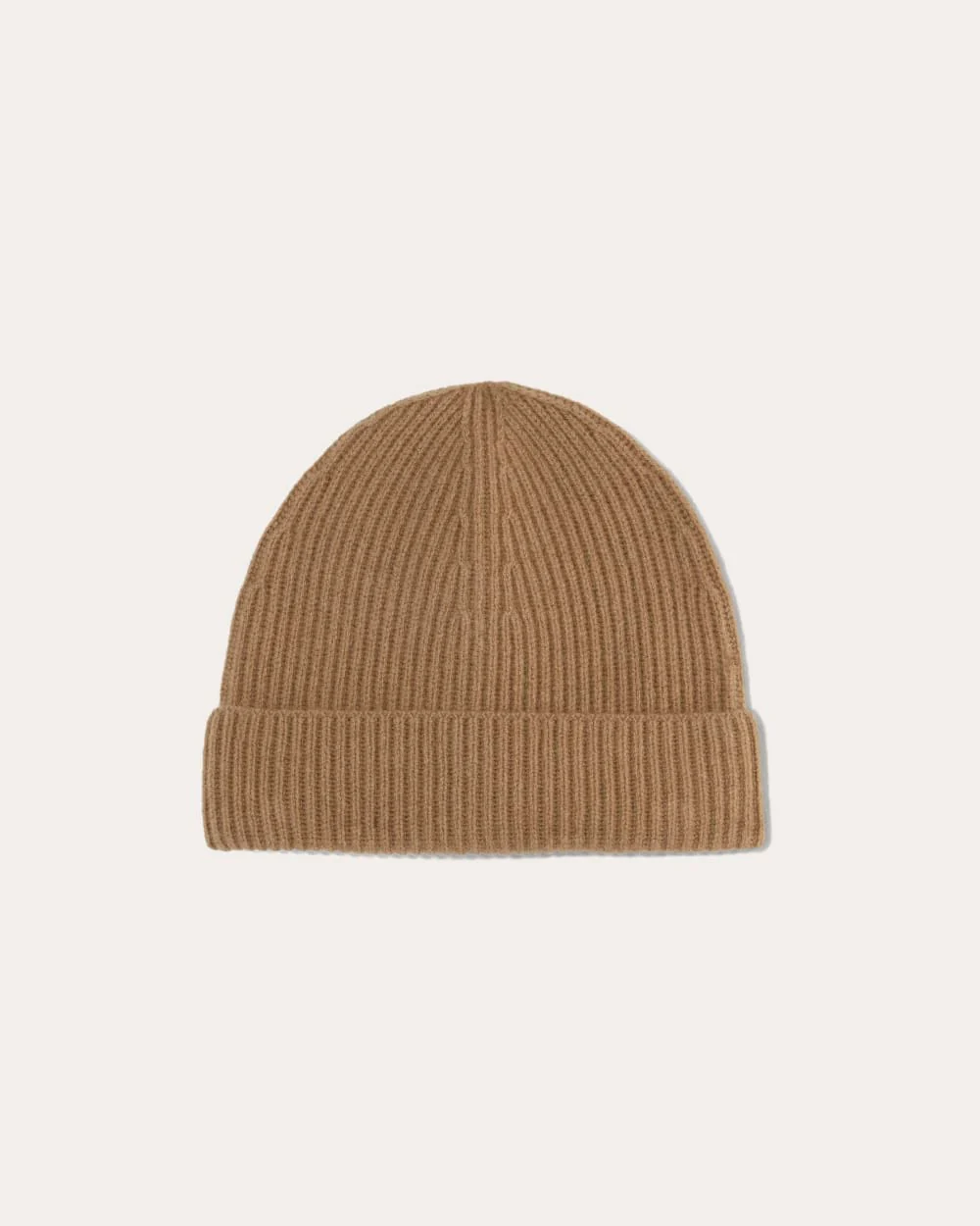 The Cashmere Ribbed Beanie | Tiger's Eye