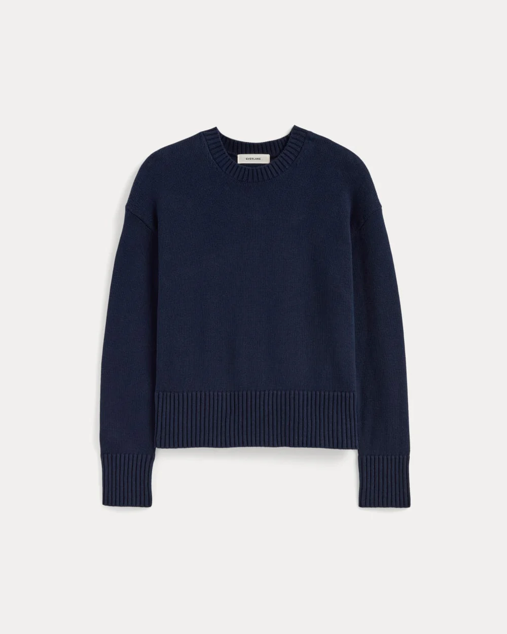 The Boxy Sweater in Everyday Cotton | Navy