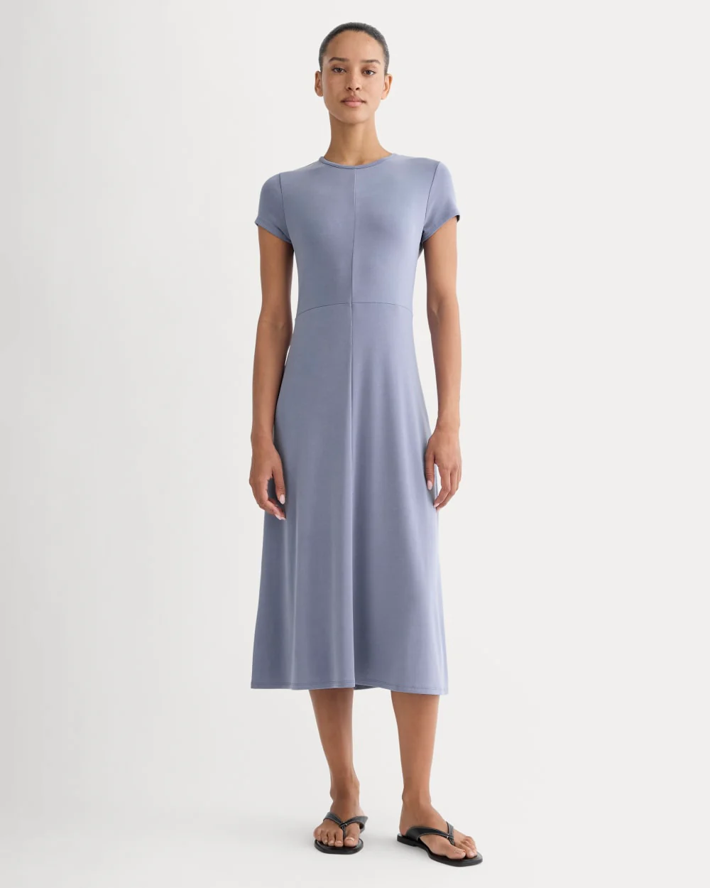 Midi Tee Dress in Butterknit | Blue Dusk