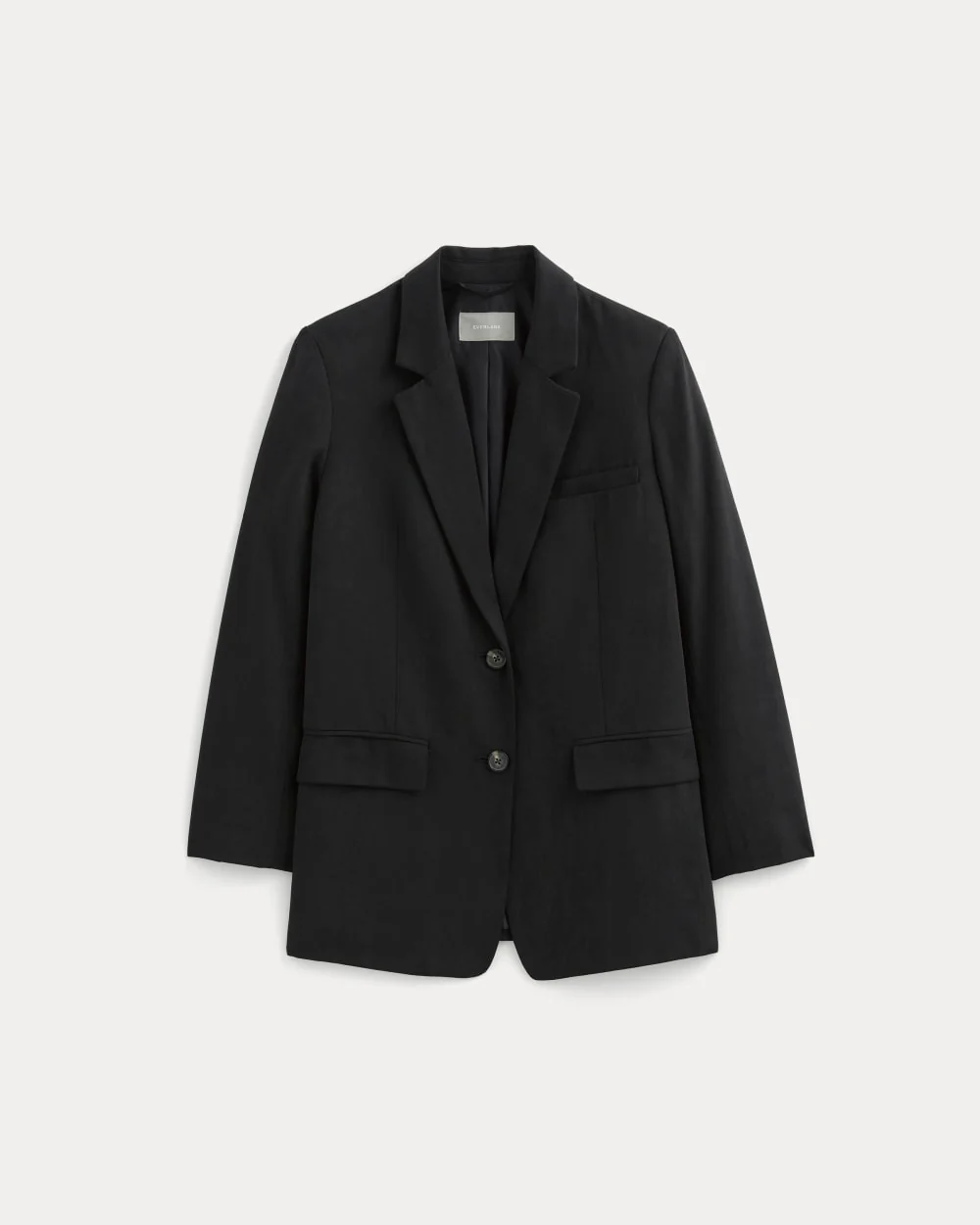 The Oversized Blazer in Buttersmooth | Black