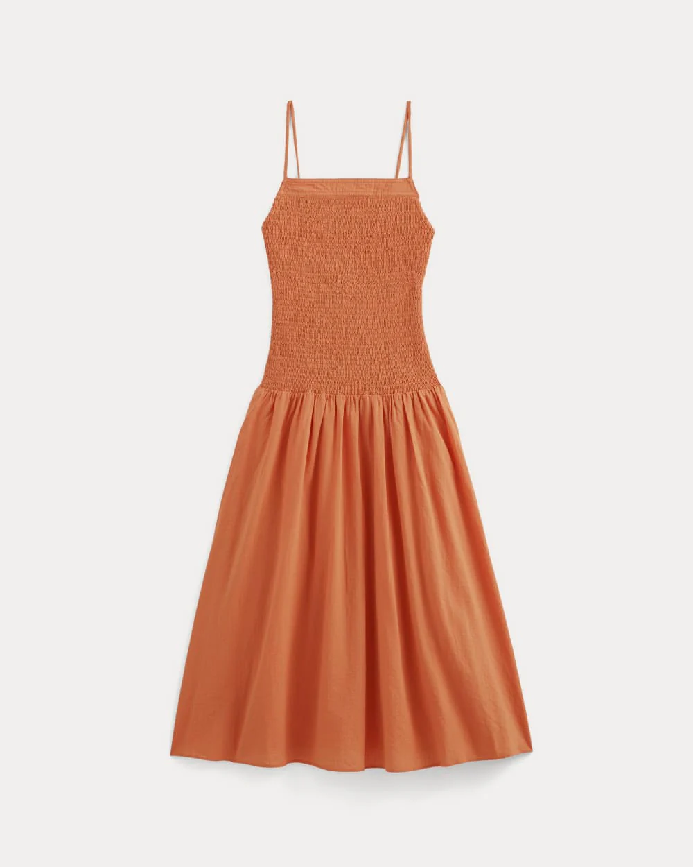 The Gauze Open-Back Dress | Soft Orange