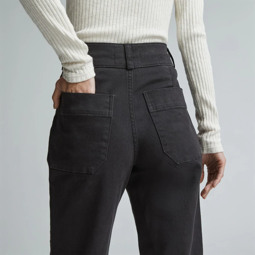 The Organic Straight-Leg Pant | Black