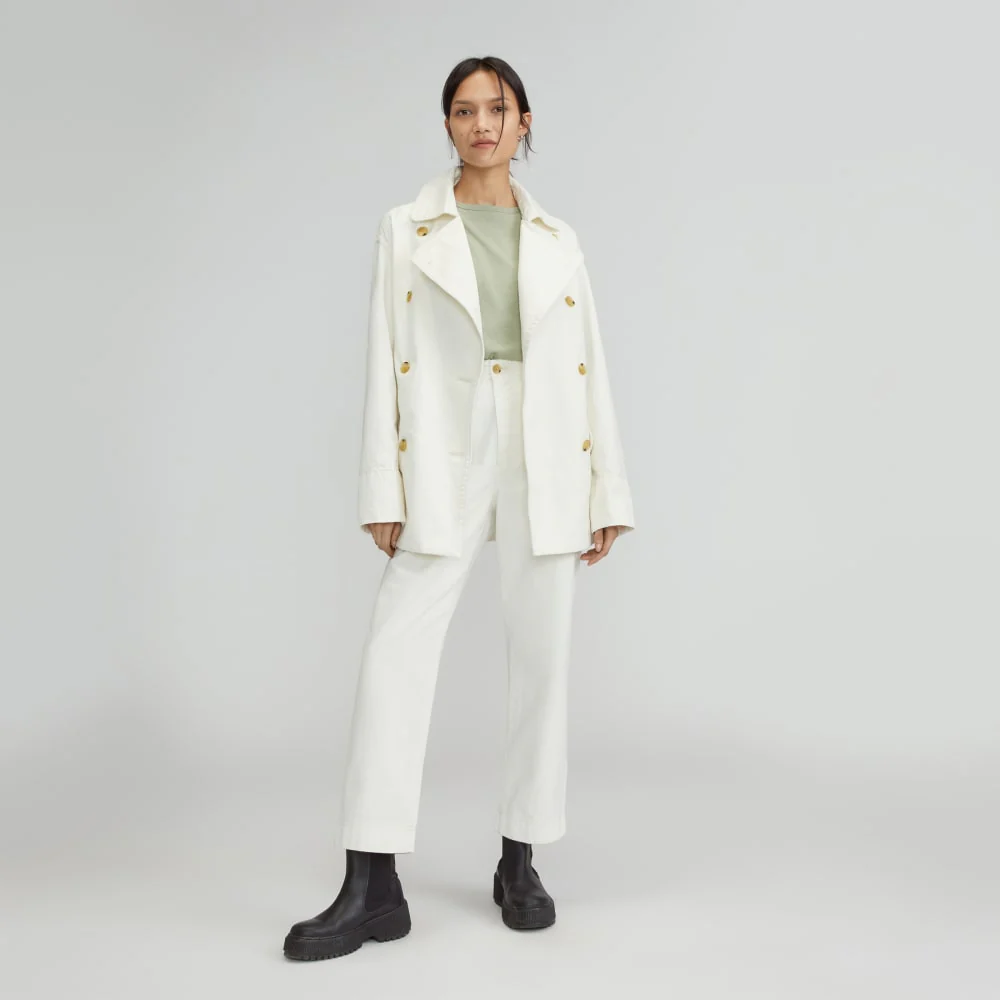 The Organic Cotton Herringbone Jacket | Bone