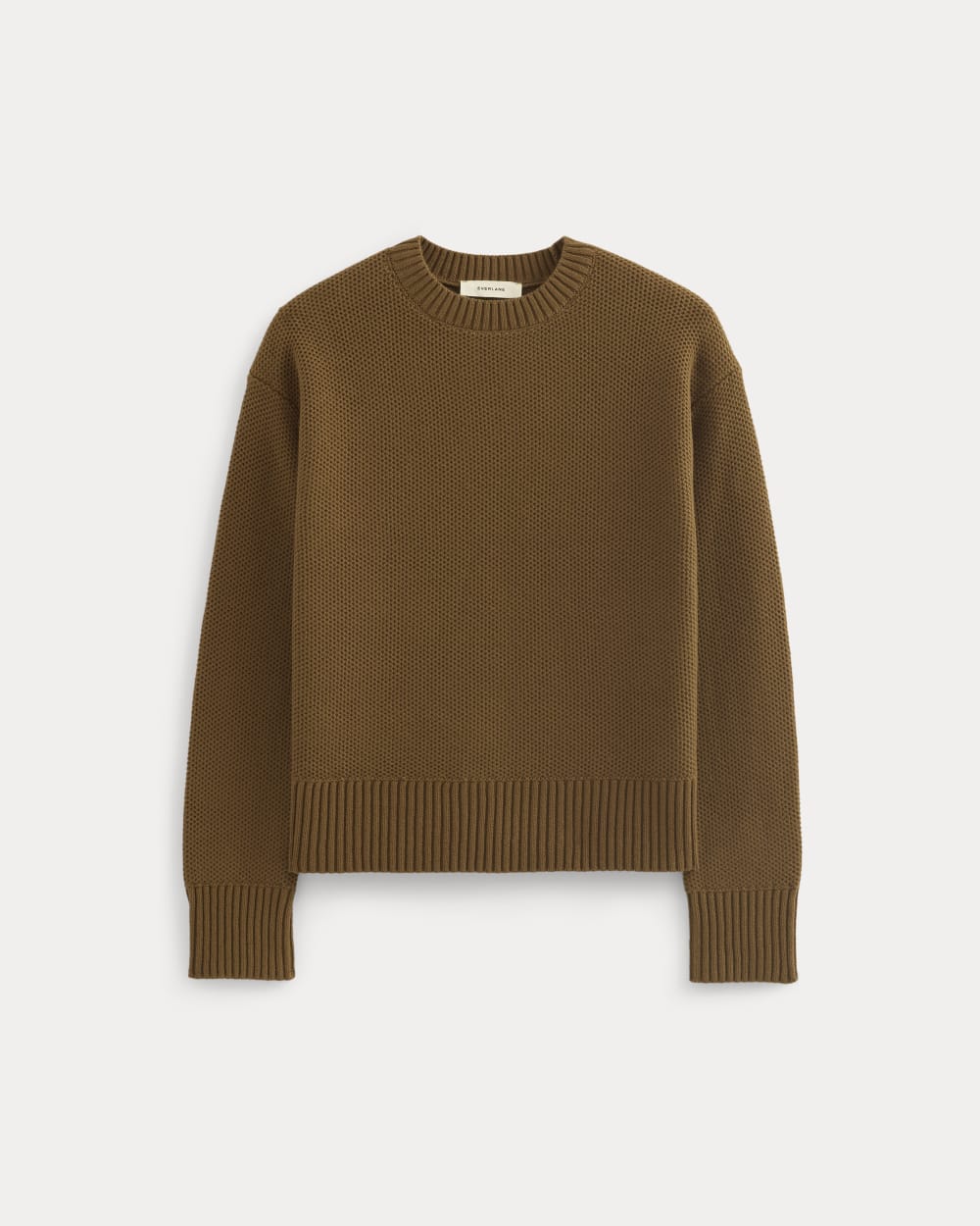 The Cotton Honeycomb Square Crew | Toffee