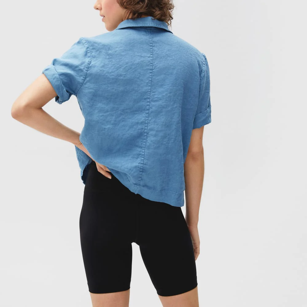 The Linen Workwear Shirt | Aegean