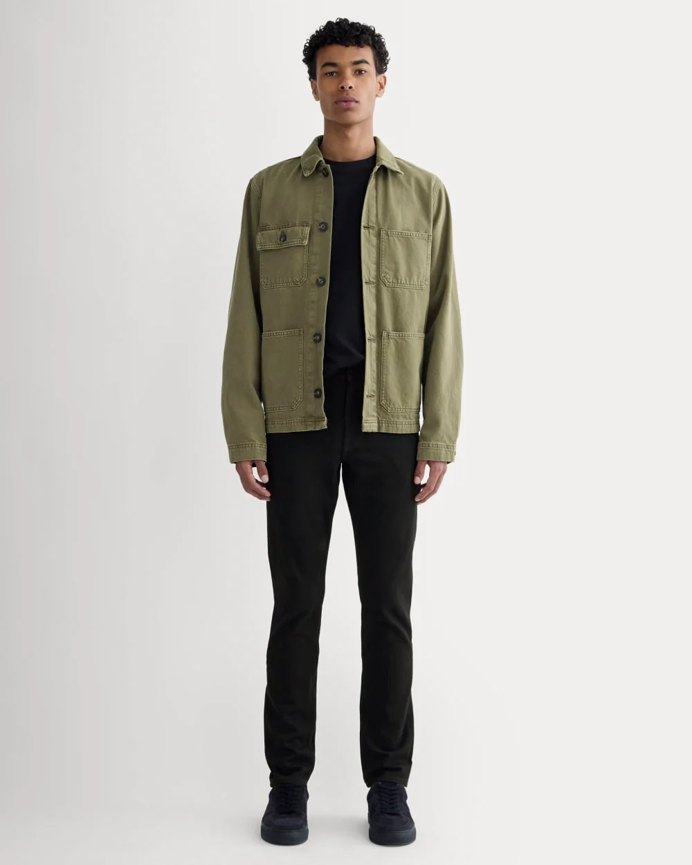 The Slim 4-Way Stretch Organic Jean | Uniform  | Black