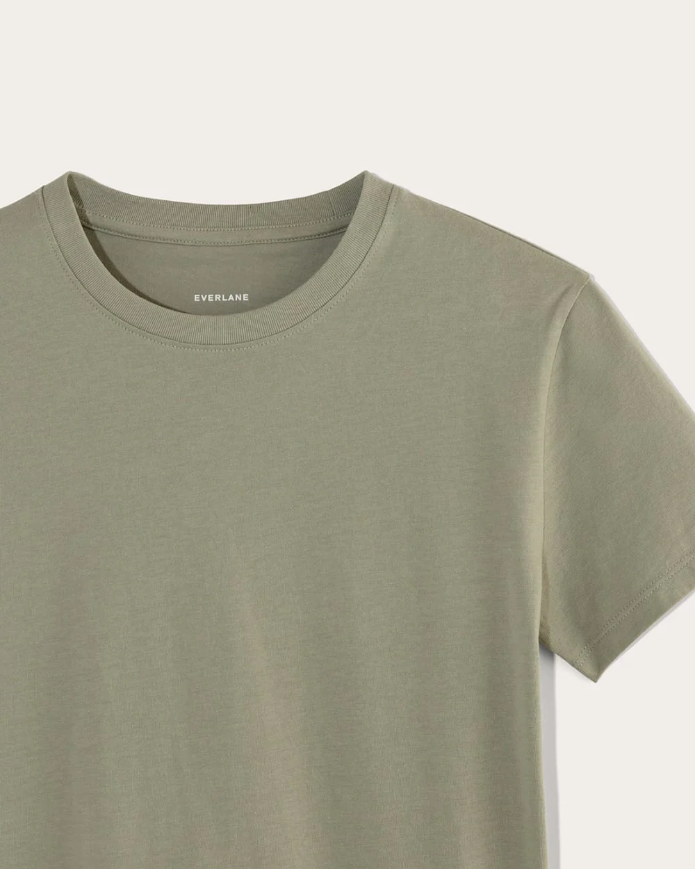 The Box-Cut Tee in Essential Cotton | Sage Green | No Pocket