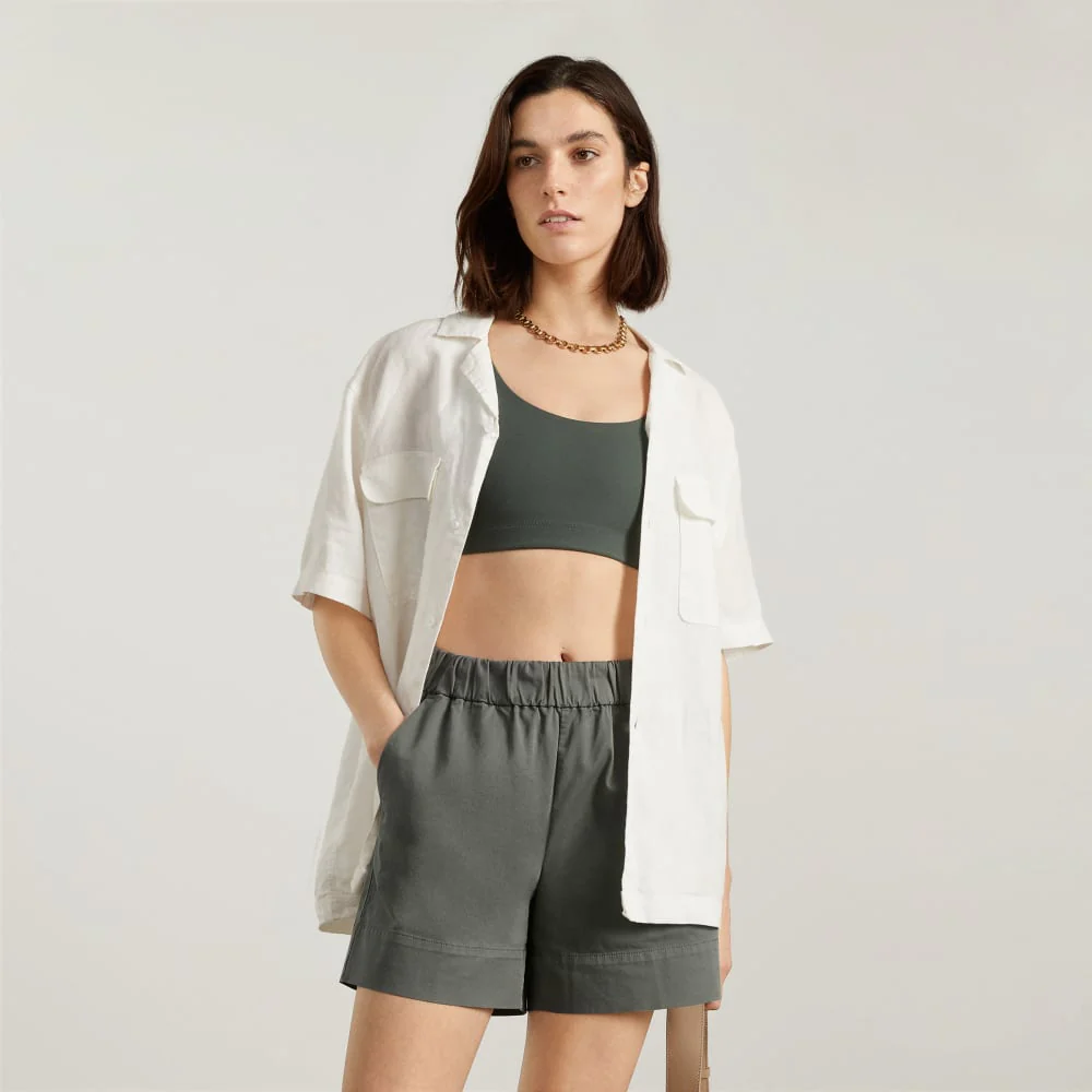 The Easy Short | Pewter Green