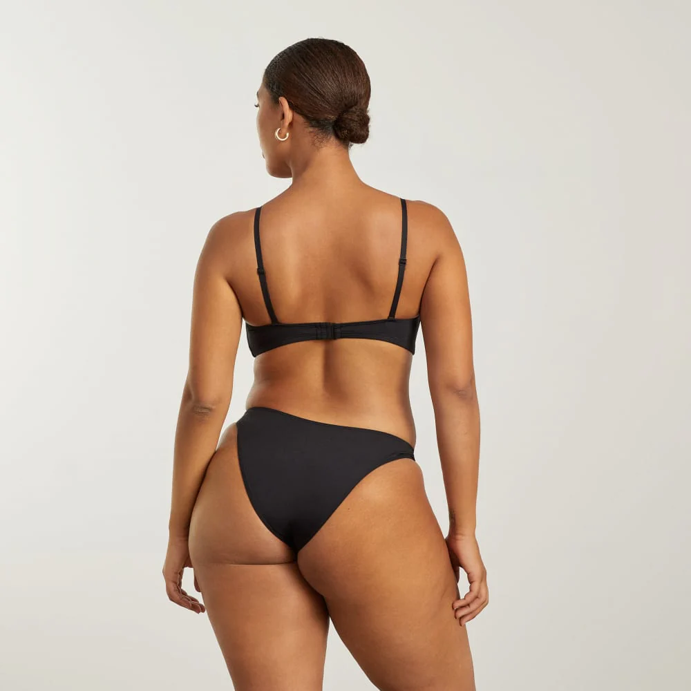 The Scoop-Neck Bikini Top | Black